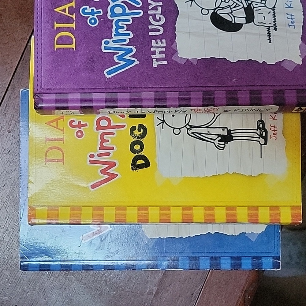 Diary of a wimpy kid books set of 3.